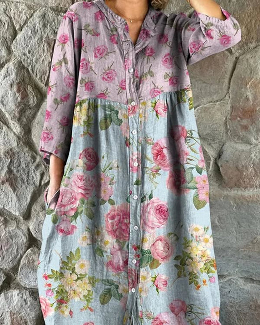 Valentina™ | Vestido Vintage Con Estampado Floral